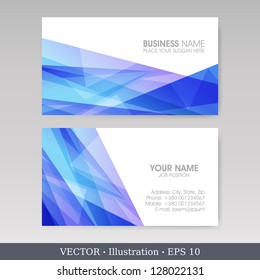 Business Card Set.  Vector illustration. EPS10