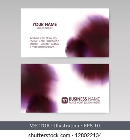 Business Card Set.  Vector illustration. EPS10
