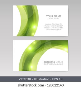 Business Card Set.  Vector illustration. EPS10