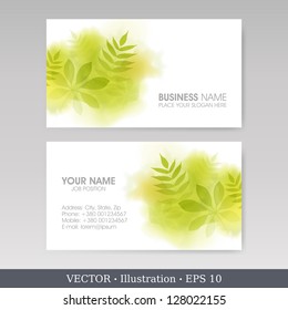 Business Card Set.  Vector illustration. EPS10