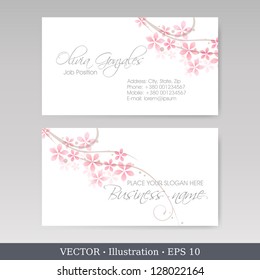 Business Card Set.  Vector illustration. EPS10
