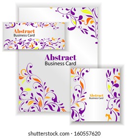 Business Card Set. Vector illustration.