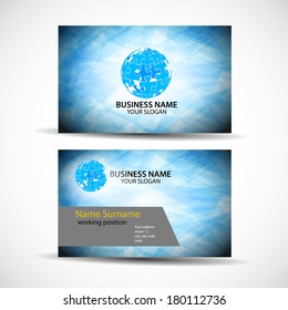 Business Card Set. Vector illustration. EPS10