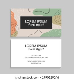 Business Card Set. Vektorgrafik. EPS10