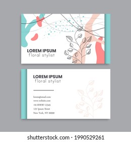 Business Card Set. Vector illustration. EPS10