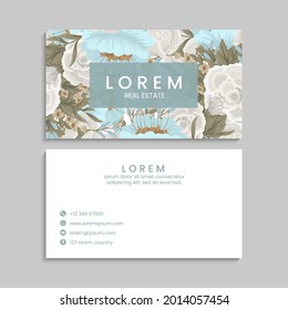 Business Card Set. Vector illustration. EPS10