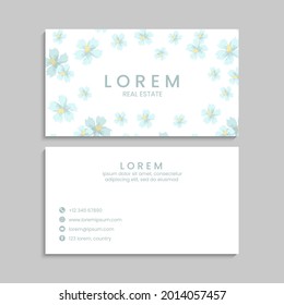 Business Card Set. Vector illustration. EPS10