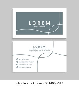 Business Card Set. Vector illustration. EPS10