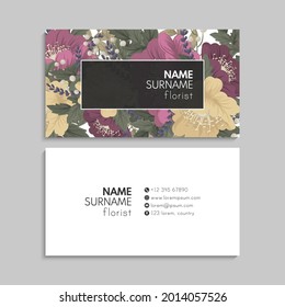 Business Card Set. Vector illustration. EPS10
