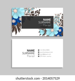 Business Card Set. Vector illustration. EPS10