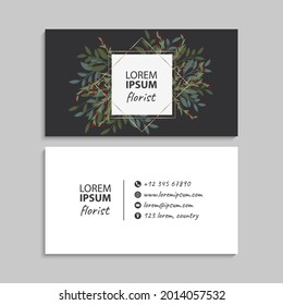 Business Card Set. Vector illustration. EPS10