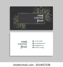 Business Card Set. Vector illustration. EPS10