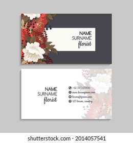 Business Card Set. Vector illustration. EPS10