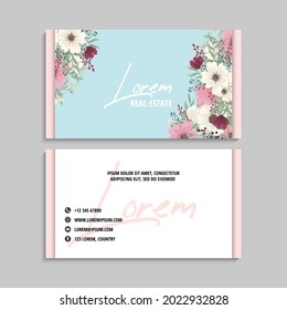 Business Card Set. Vector illustration. EPS10