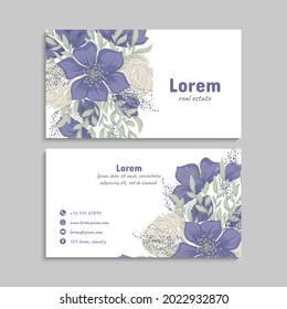 Business Card Set. Vector illustration. EPS10