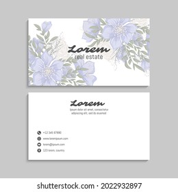 Business Card Set. Vector illustration. EPS10
