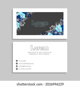 Business Card Set. Vector illustration. EPS10
