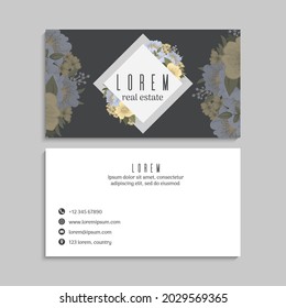 Business Card Set. Vector illustration. EPS10
