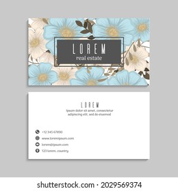 Business Card Set. Vector illustration. EPS10