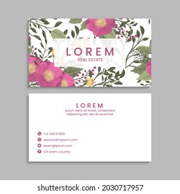 Business Card Set. Vector illustration. EPS10