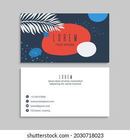 Business Card Set. Vector illustration. EPS10