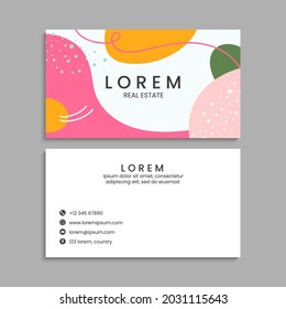 Business Card Set. Vektorgrafik. EPS10