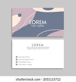 Business Card Set. Vector illustration. EPS10