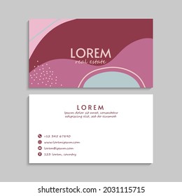 Business Card Set. Vector illustration. EPS10