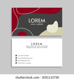 Business Card Set. Vector illustration. EPS10
