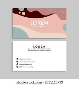 Business Card Set. Vector illustration. EPS10