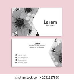 Business Card Set. Vector illustration. EPS10