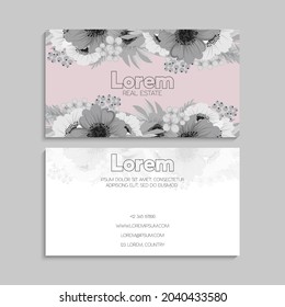 Business Card Set. Vector illustration. EPS10