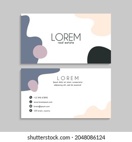 Business Card Set. Vector illustration. EPS10