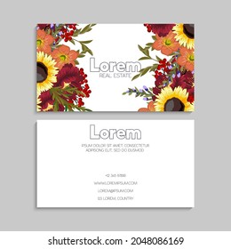 Business Card Set. Vector illustration. EPS10