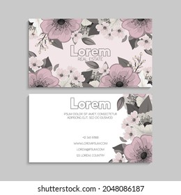 Business Card Set. Vector illustration. EPS10