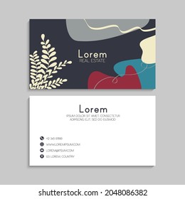 Business Card Set. Vector illustration. EPS10