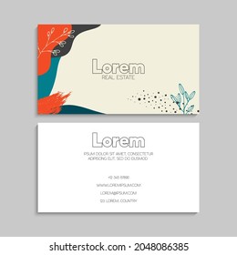 Juego de tarjetas de presentación. Ilustración vectorial. EPS10