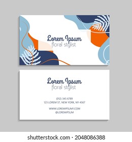 Business Card Set. Vector illustration. EPS10
