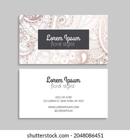 Business Card Set. Vector illustration. EPS10