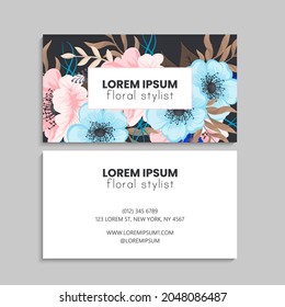 Business Card Set. Vector illustration. EPS10