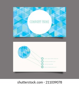 Business Card Set. Vector illustration. EPS10