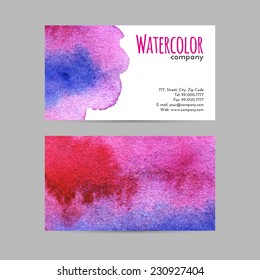 Business Card Set vector illustration
