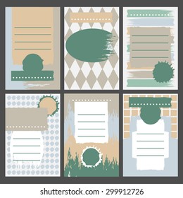 Business Card Set. Vector illustration.