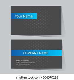 Business Card Set. Vector illustration.