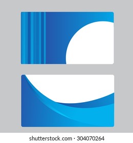 Business Card Set. Vector illustration.