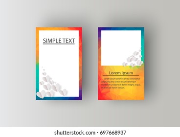 Business Card Set. Vector illustration. EPS10