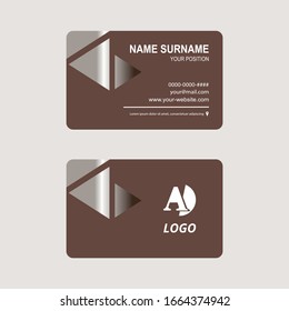 Diseño lujoso y sencillo para tarjetas de visita