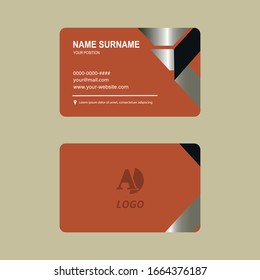 Diseño lujoso y sencillo para tarjetas de visita