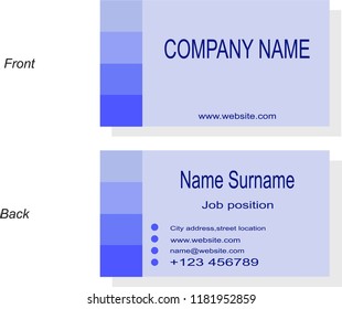 business card. simple card.