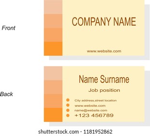 business card. simple card.